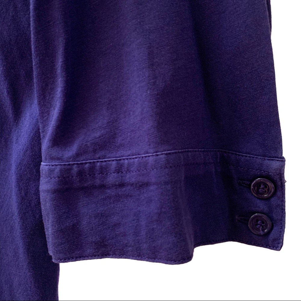 Eileen Fisher Organic Cotton Button Down Blue LG - Picture 5 of 7